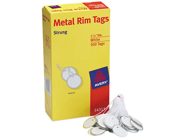 Avery Avery 14313 Metal Rim Tags 500 Ct 1-1/4 — product photo