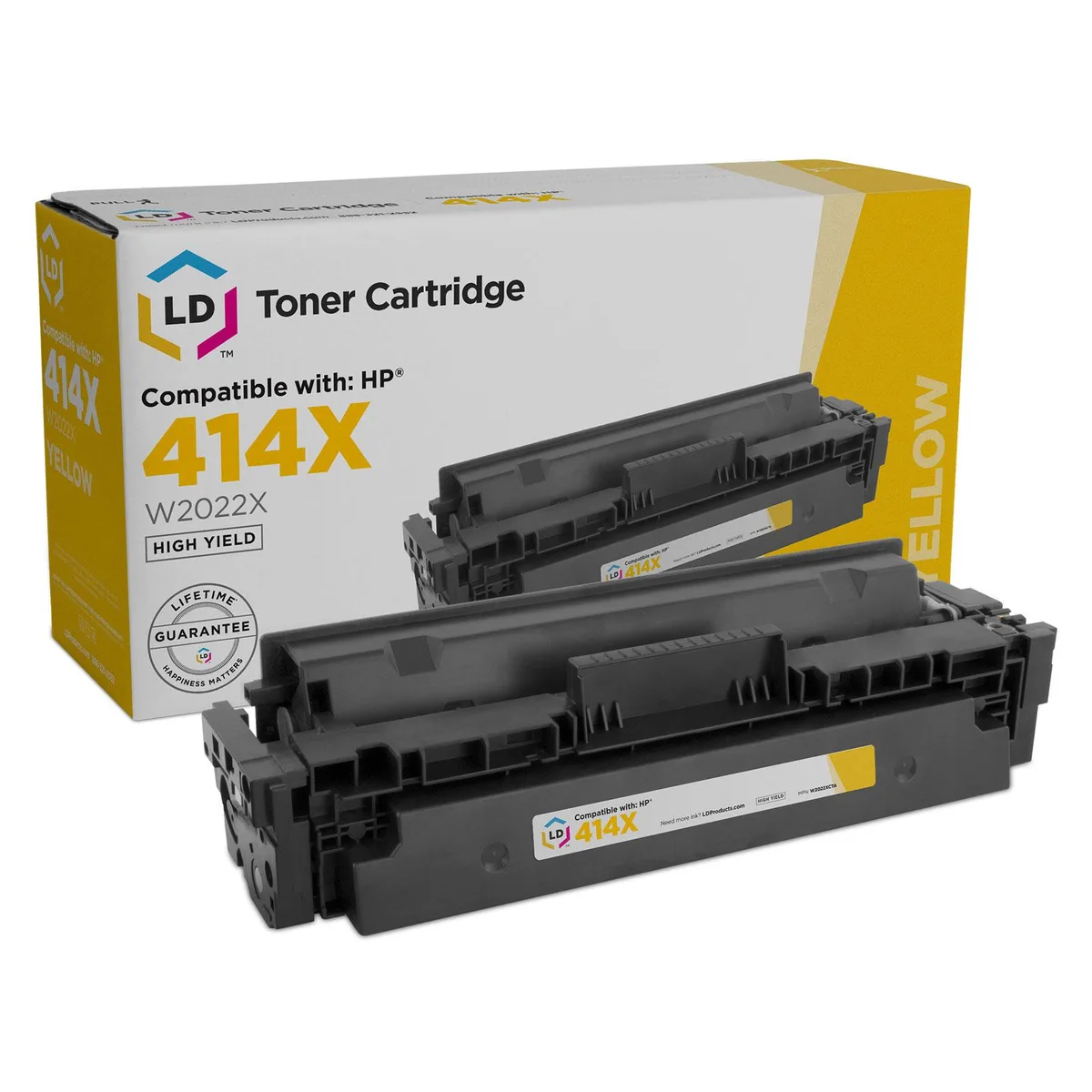 LD Products LD Products Compatible Toner Cartridge HP 414X W2022X High Yield Yellow — product photo
