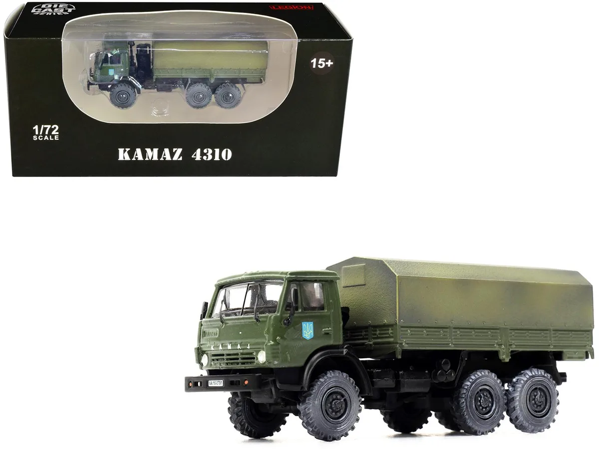 Legion Supplies Legion Supplies Kamaz 4310 1/72 Ukrainian Ground Forces Weathered Diecast — product photo