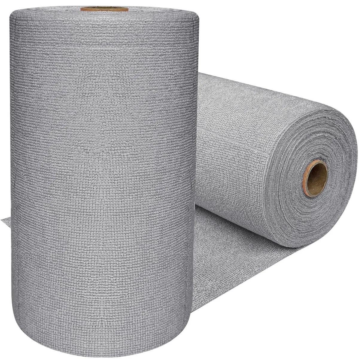 Blue microfiber cloth roll, 75 tear-off sheets, 25 cm square, compact storage