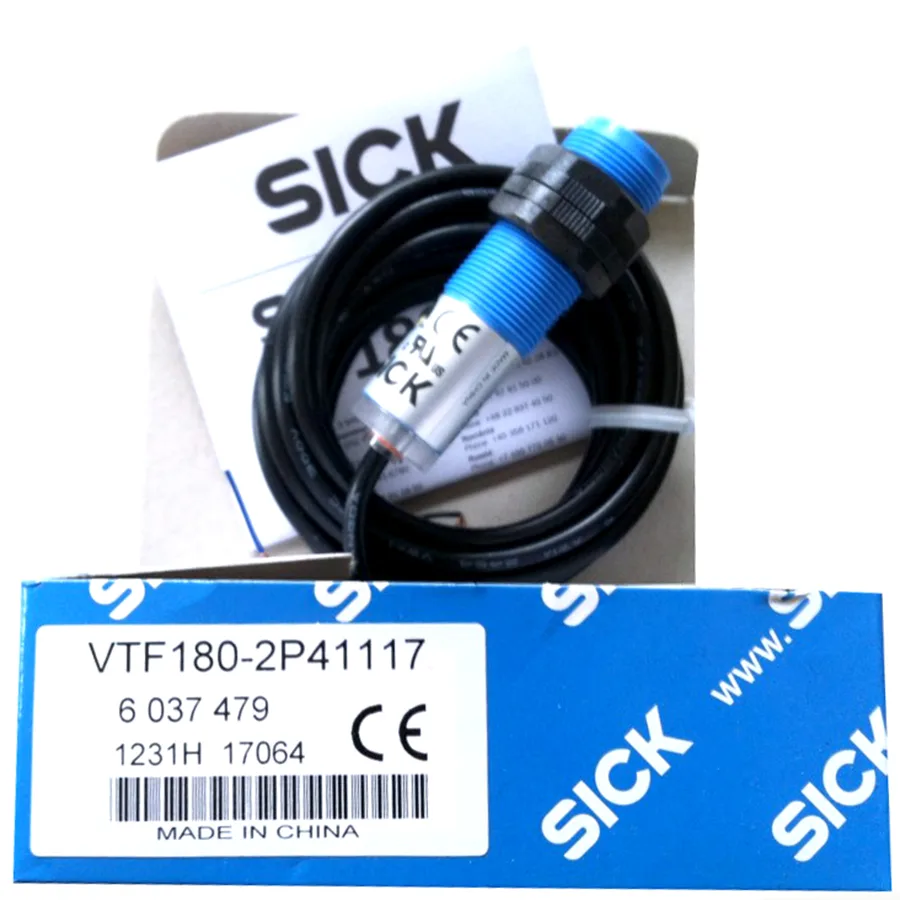 Sick Sick VTF180-2P41117 Photoelectric Sensor M18 10-30V PNP 100mm 2m Cable — product photo
