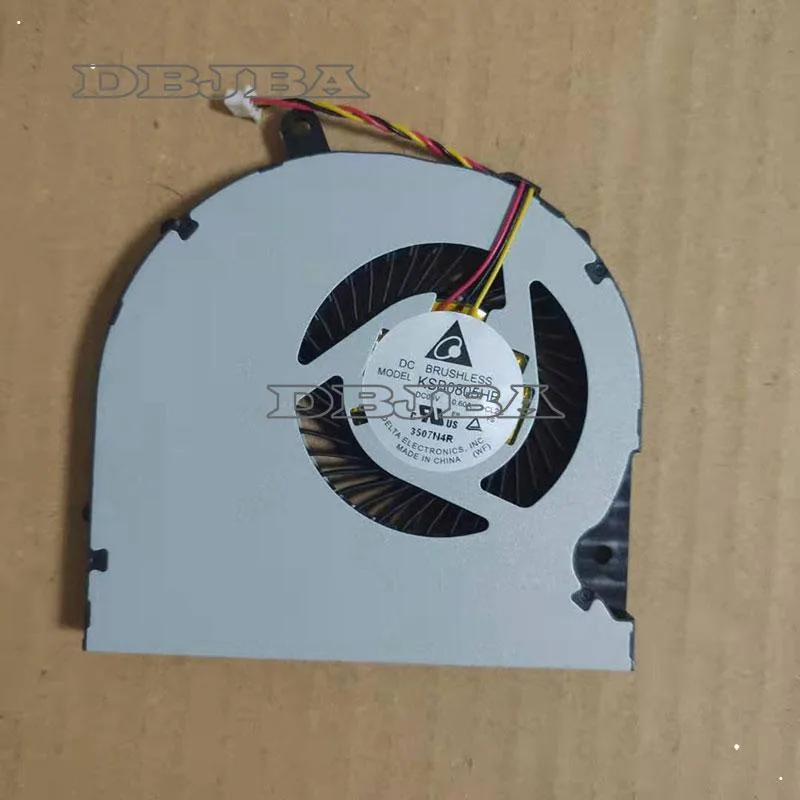 Small black laptop cooling fan with wire connector
