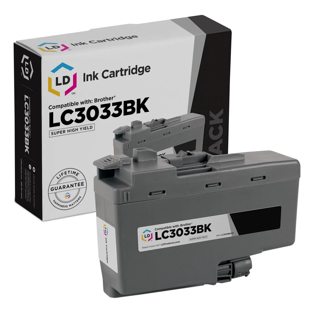 Brother Brother LC3033BK Super High Yield Black Ink Cartridge (3000 pages) — product photo