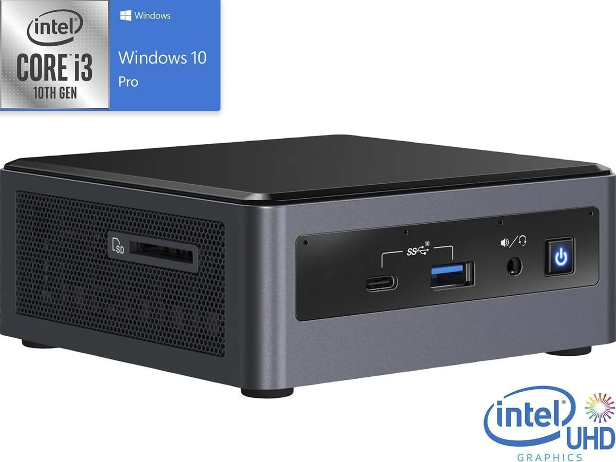 NO. NO. NUC10i3FNH i3-10110U 4.1GHz barebone mini PC — product photo