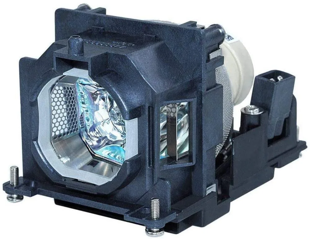 Projector lamp module in black plastic housing