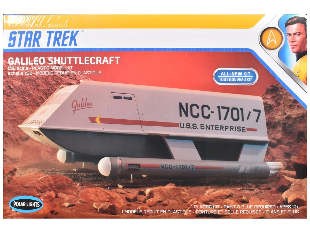Polar Lights Polar Lights POL909 Star Trek Galileo Shuttlecraft 1/32 Scale Model Kit hobby collectible — product photo