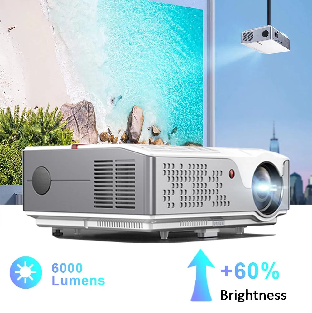 FLZEN FLZEN FX 6000 Lumens 1080p Home Theater Projector — product photo