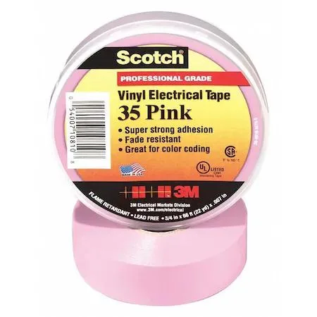 Scotch Scotch 35 Electrical Tape Pink 3/4 in x 66 ft 7.0 mil — product photo