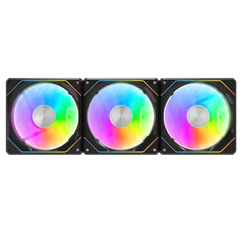 darkFlash darkFlash Gauss G24 120mm PWM ARGB Case Fans 3-Pack Black — product photo