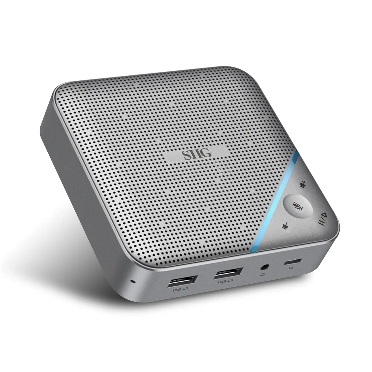 SIIG, Inc SIIG, Inc USB-C Mini Dock Conference Speaker Silver 2 in 1 Accessory — product photo