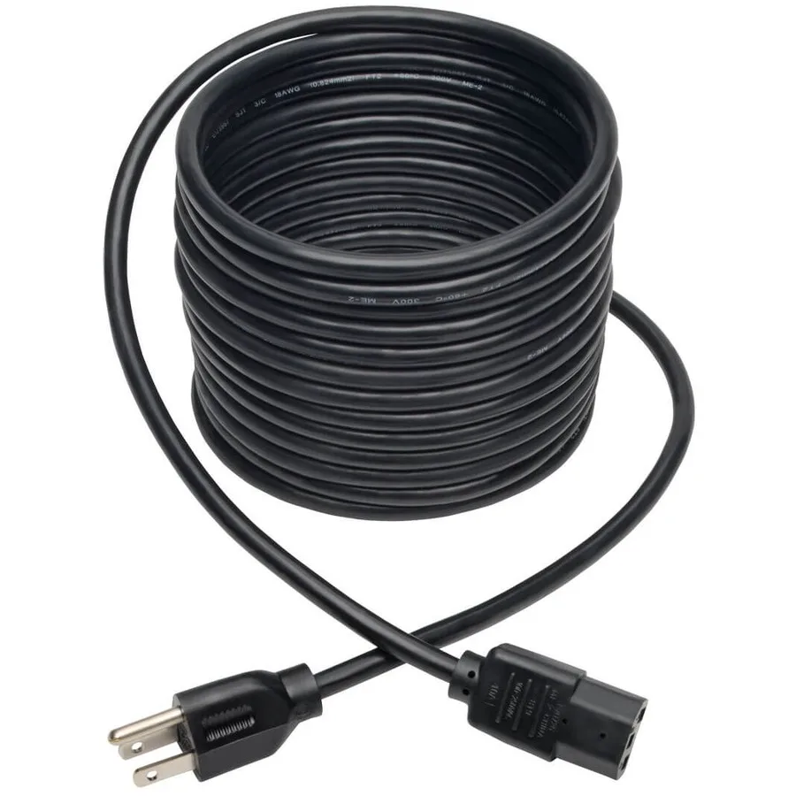 Tripp Lite Tripp Lite P006-020 computer power cord 20 ft NEMA 5-15P to C13 18 AWG 10A 125V black — Produktfoto