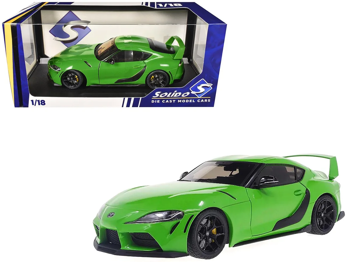 Solido Solido 2023 Toyota GR Supra "StreetFighter" Green 1/18 hobby collectible — product photo