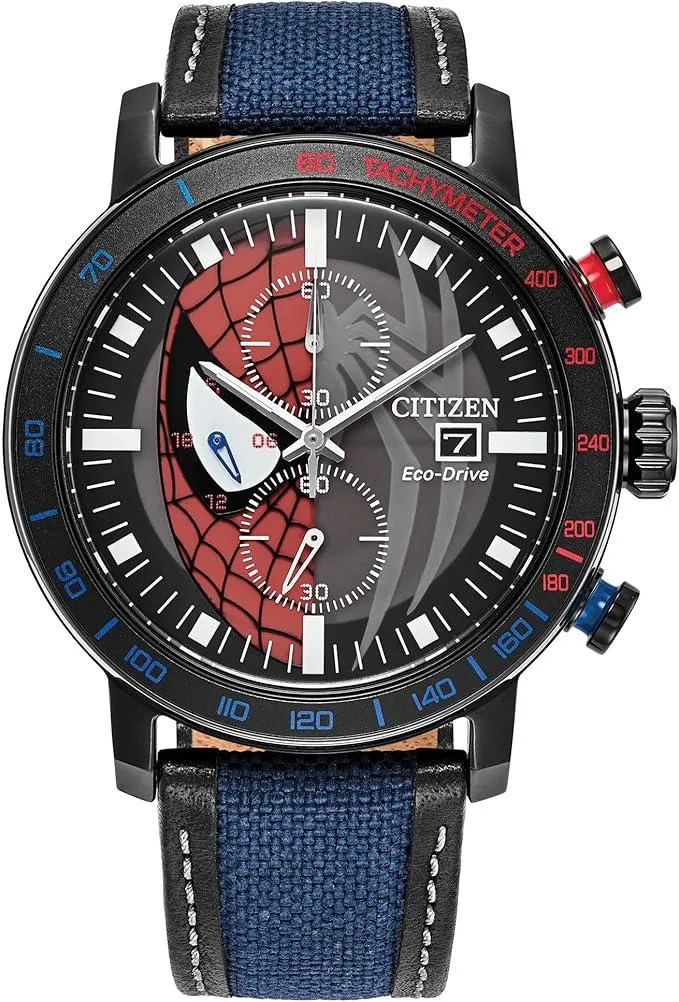 Citizen Citizen CA0855-47W Eco-Drive Spider-Man 44mm Black IP Stainless Steel Watch — product photo