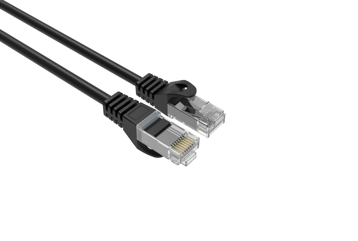 Logico Logico Cat6 Slim Ethernet Cable 28AWG 10 ft Black 25 Pack — product photo