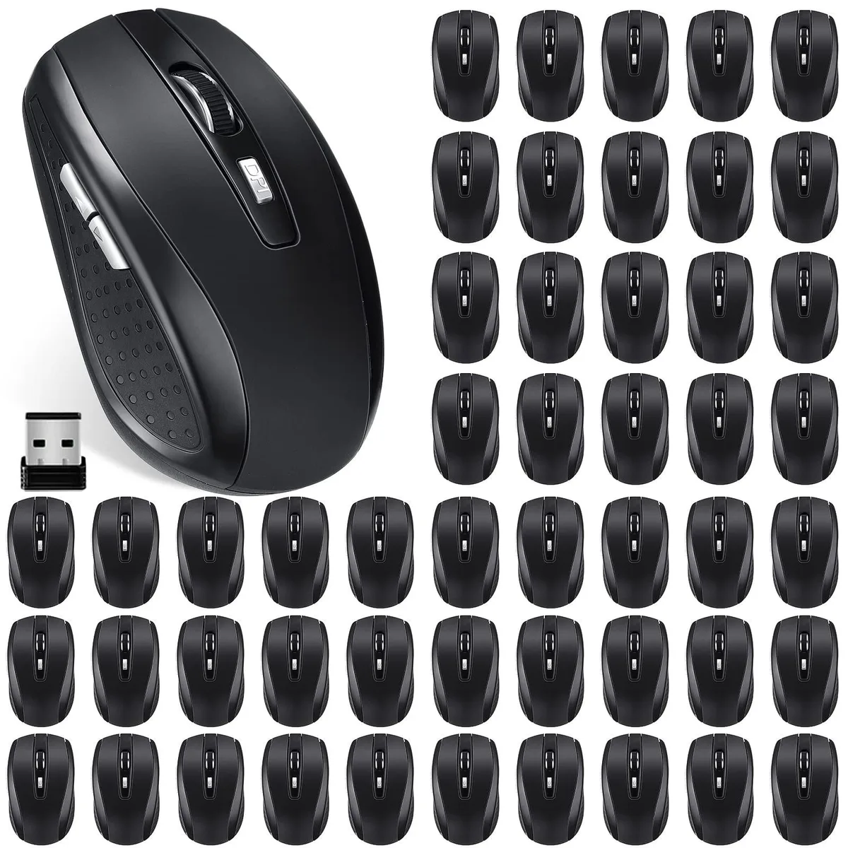 Adafruit Adafruit 20 Pack Wireless Mouse 1200dpi 6 Buttons USB Receiver — product photo