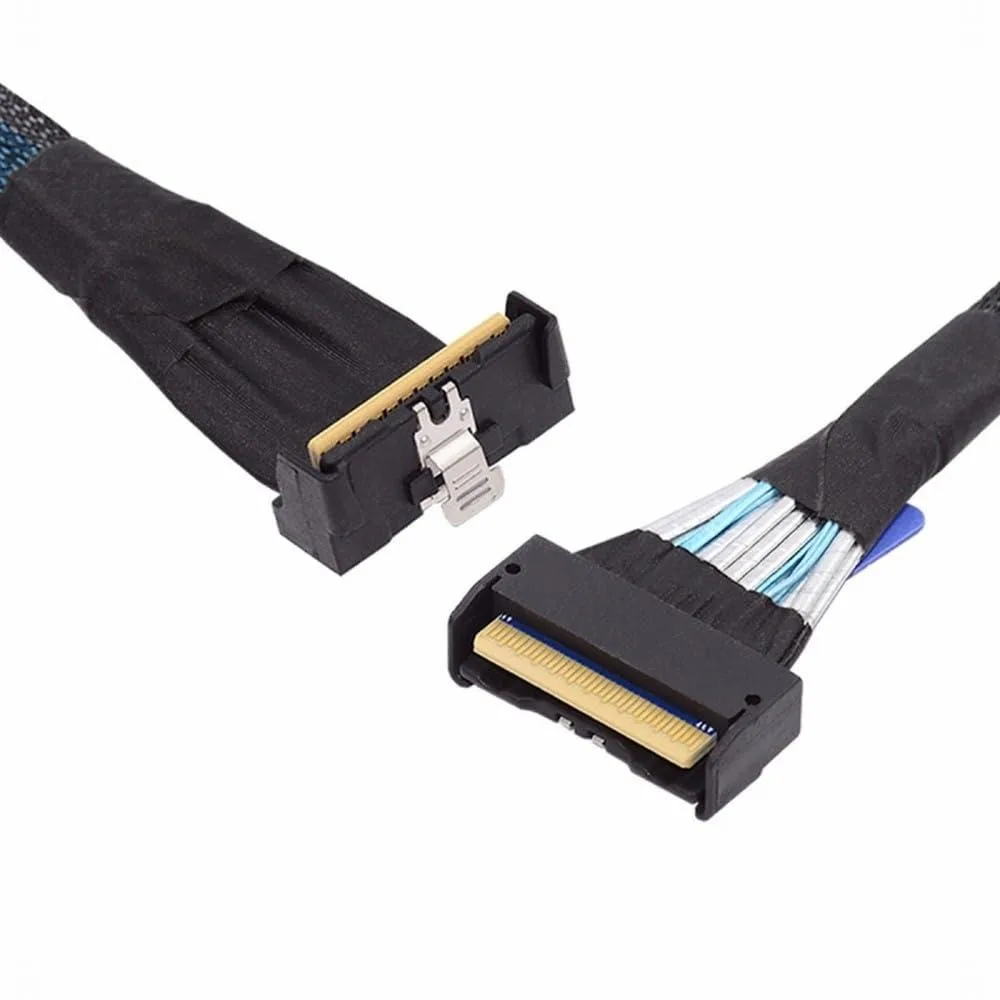 Vszerda Vszerda SF-063-UP-HX MCIO Angled 74Pin Male to MCIO 74Pin Male Extender Cable 35cm — product photo