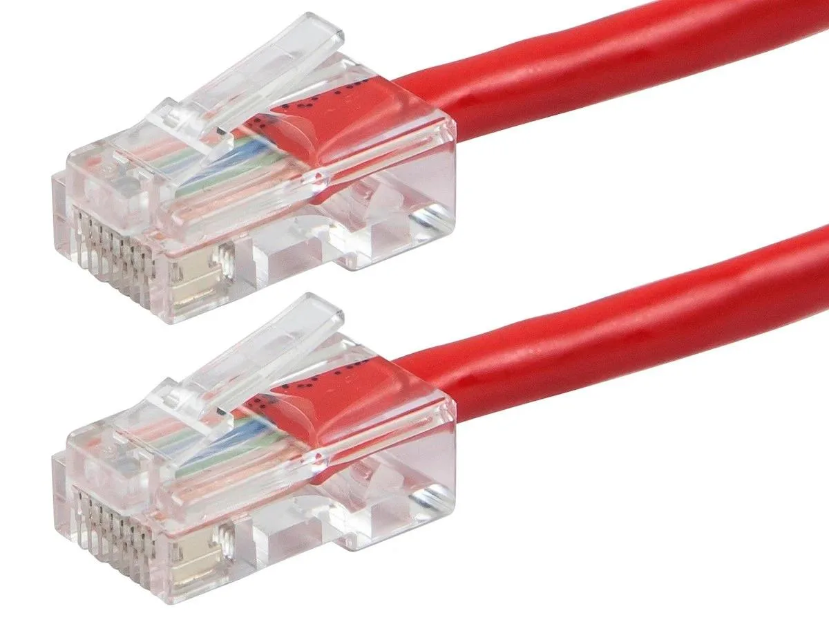 Monoprice Inc. Monoprice 113251 Cat6 network ethernet cable 0.9144 m Red 24AWG 550MHz Zeroboot — product photo