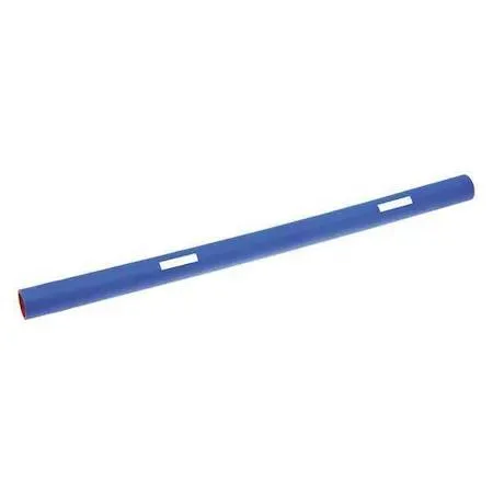 Blue silicone coolant hose 2 inch diameter 36 inch length straight configuration