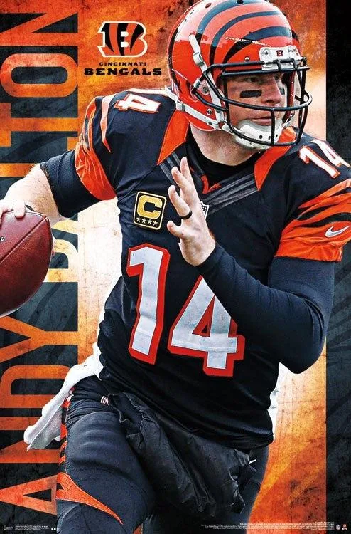 Posterazzi Cincinnati Bengals Andy Dalton poster print 22 x 34 inches on heavy stock paper