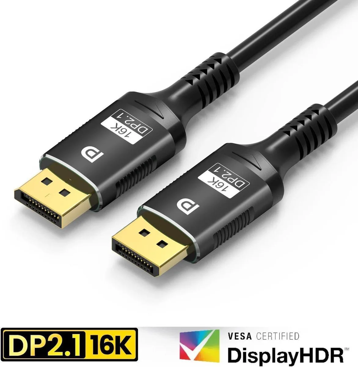 Vszerda Vszerda 3.3FT DisplayPort 2.1 cable 80Gbps 16K@30Hz 8K@120Hz 4K@240Hz 2K@360Hz — product photo