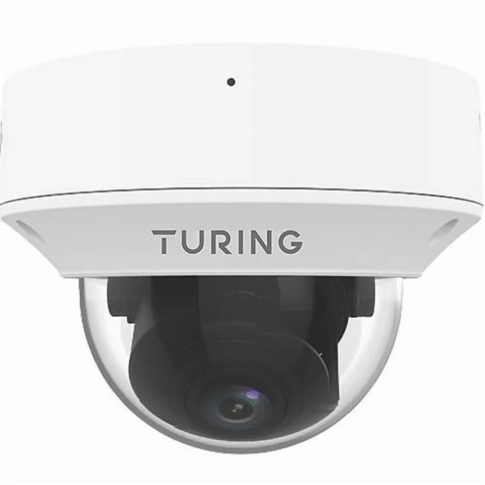 Turing Video Turing TP-MMD4MV2 4MP IR Dome Camera 2.7-13.5mm White 2 in 1 accessory — product photo