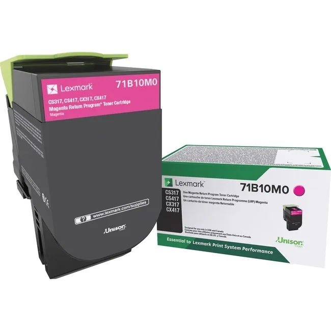 Lexmark Lexmark 71B10M0 Magenta Toner Cartridge 2300 Pages — product photo