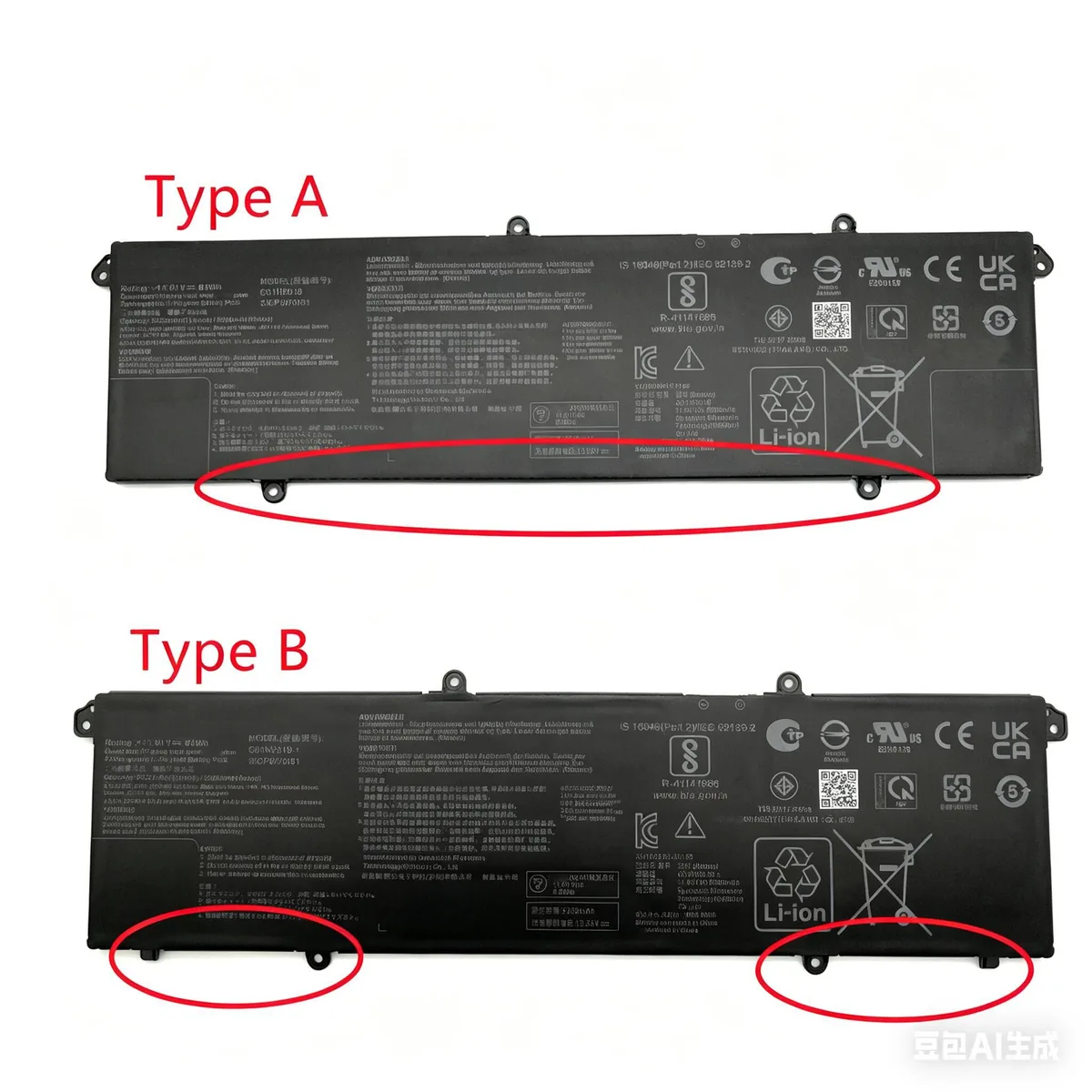 Beisite Beisite C31N2019 63Wh laptop battery — product photo