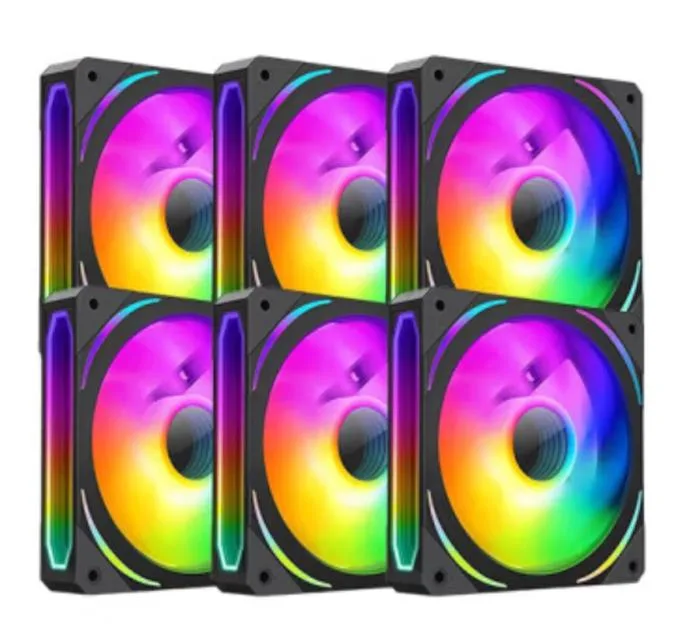 BFKK BFKK 120 mm ARGB PWM Case Fan 6-Pack +5V Hub Controller — product photo