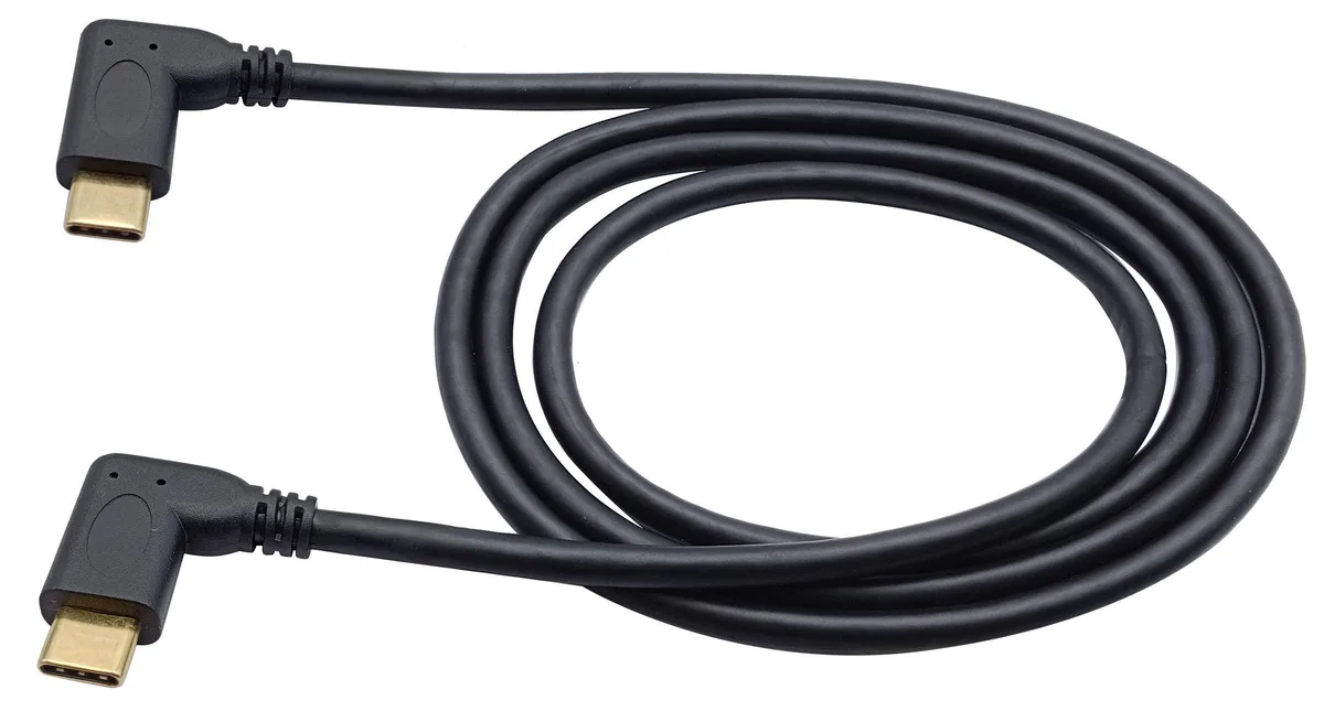 BUCIER BUCIER USB 3.1 Type C 90° Male-Male Cable 10Gbps 1m — product photo