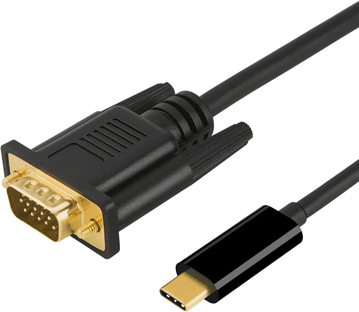 CableCreation CableCreation USB-C to VGA cable 16ft 1080p 60Hz black — product photo