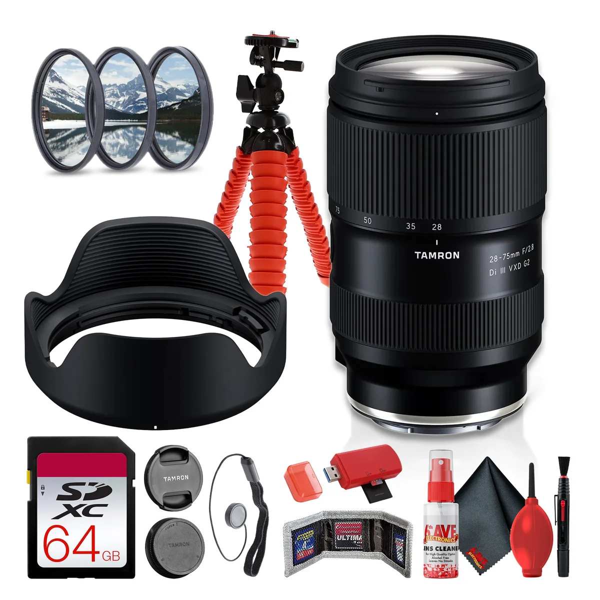 Tamron Tamron 28-75mm f/2.8 Di III VXD G2 Bundle camera lens — product photo