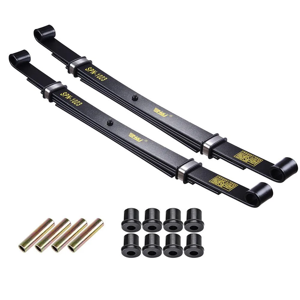 Yescom USA, Inc. Yescom USA, Inc. Rear Leaf Springs Pair Club Car Precedent 1993-Up 4-Leaf 880Lbs Heavy Duty with Bushings — product photo