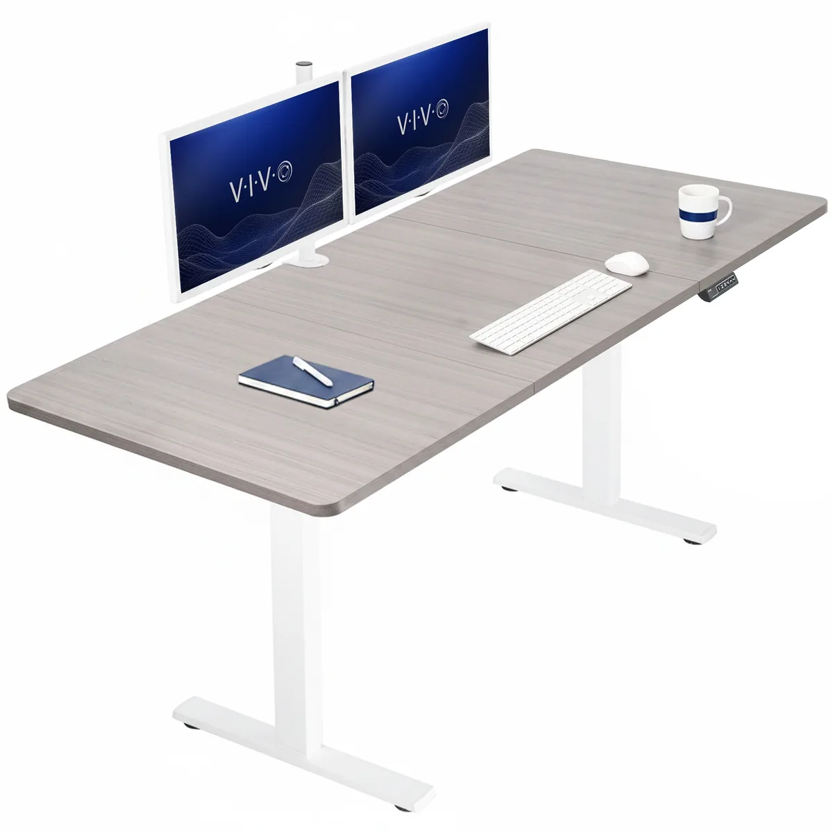 VIVO VIVO Electric Standing Desk 71 x 36 Dark Gray/White — product photo