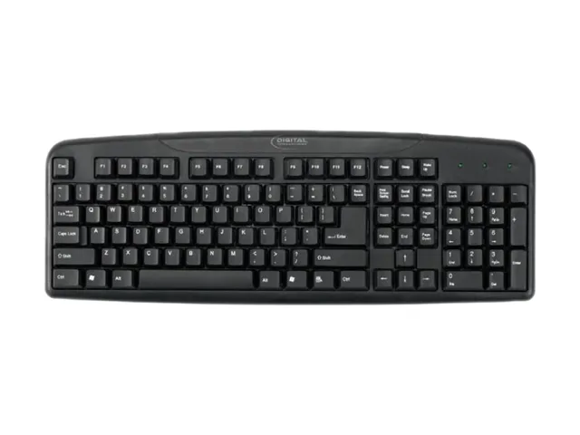 DIGITAL INNOVATIONS DIGITAL INNOVATIONS 4250500 Black Wired Keyboard 110 Keys USB — product photo