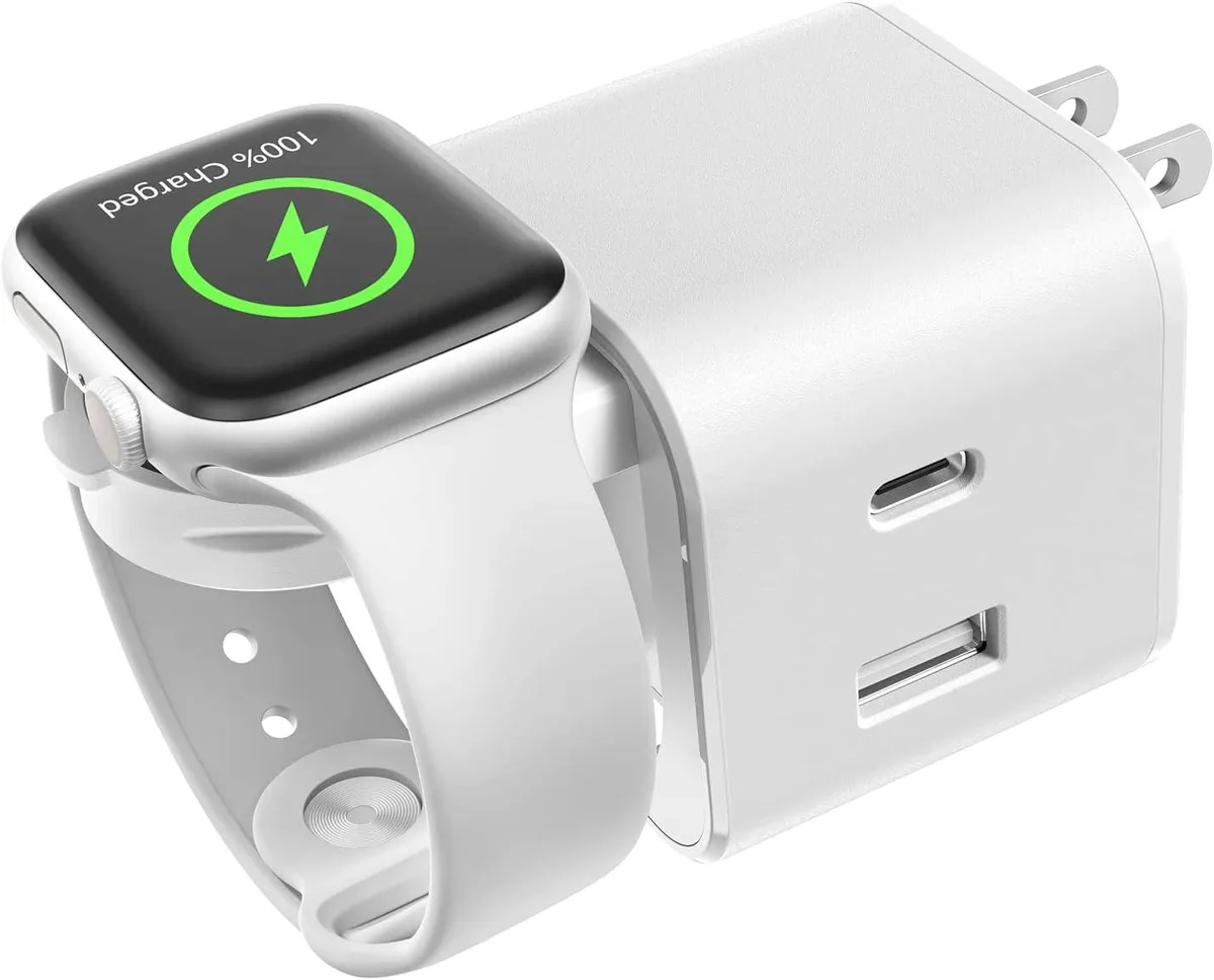 ONITOON ONITOON 36W Wall Charger with Built-in Watch Charger White — product photo