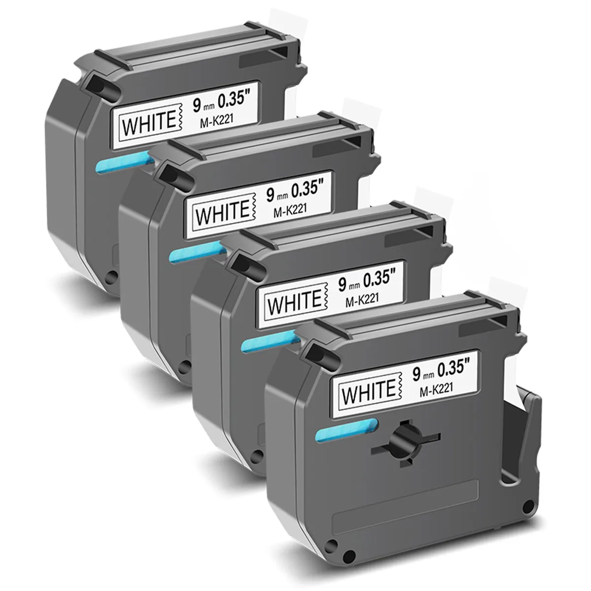 GREENCYCLE GREENCYCLE MK-221 9mm x 8m label tape 4 pack — product photo