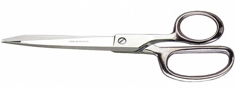 Heritage G108 8-inch straight trimmers, chrome over nickel plated carbon steel, 21 cm overall length