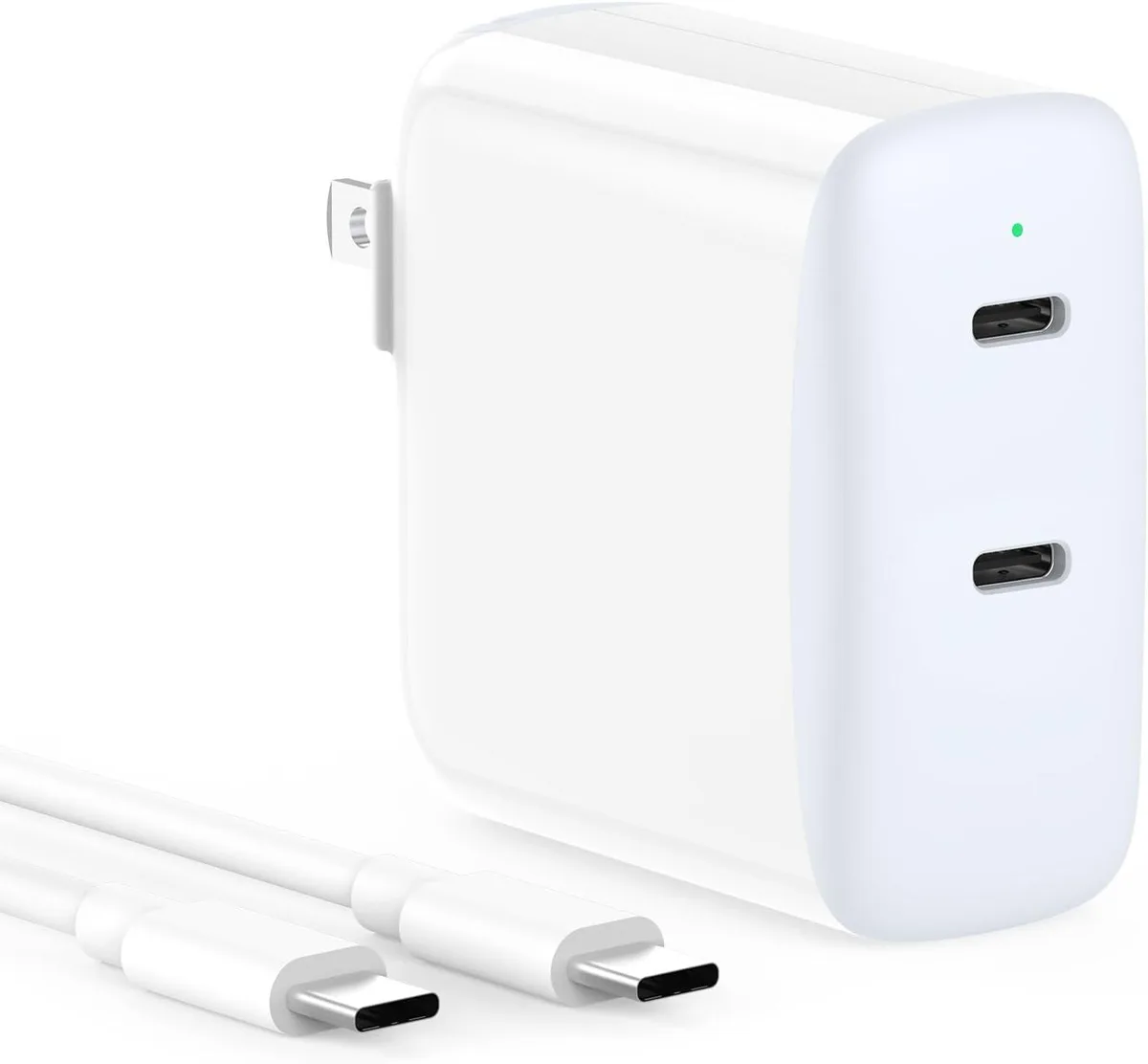 RUOCLRIS RUOCLRIS 40W Dual USB-C Charger with 6.6ft Cable — product photo