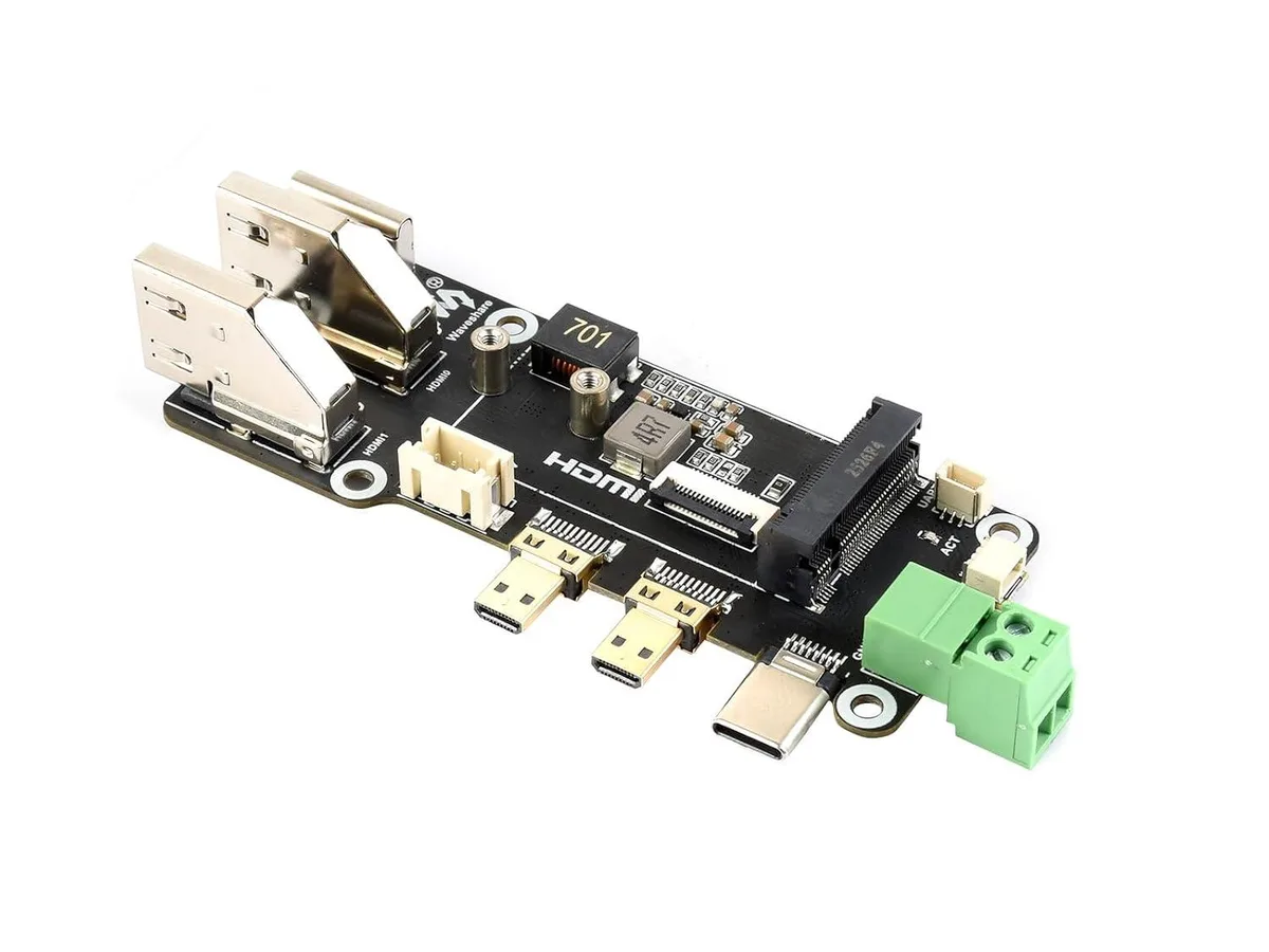 LORDWORLD LORDWORLD PCIe to M.2 Multifunctional Adapter for Raspberry Pi 5 NVMe 2230 2242 — product photo