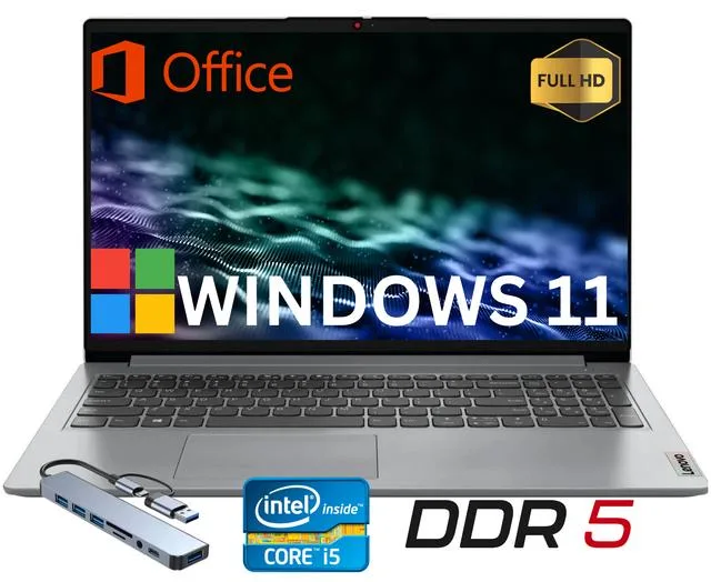 Lenovo Lenovo IdeaPad Slim 3i 15.6" laptop i5-1335U 16GB DDR5 256GB NVMe — product photo