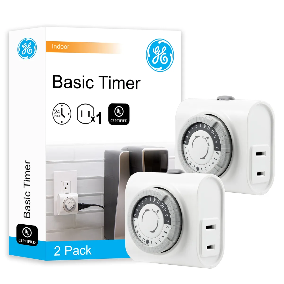  24Hour Mechanical Outlet Timer Switch 2 Pack 56177 — product photo