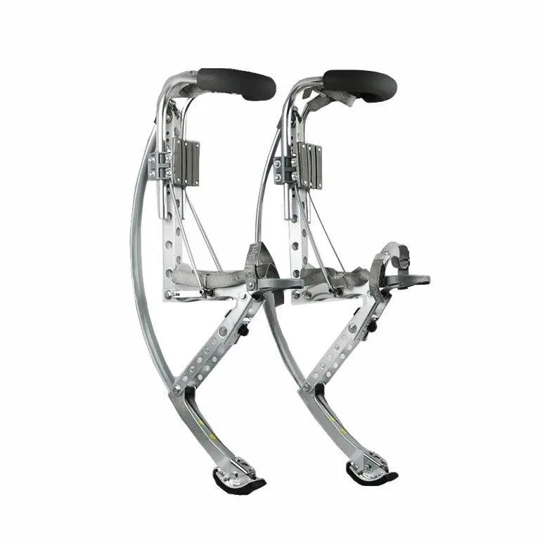 Skyrunner Skyrunner Adult Jumping Stilts Silver 155~200 Ibs/70~90kg — product photo