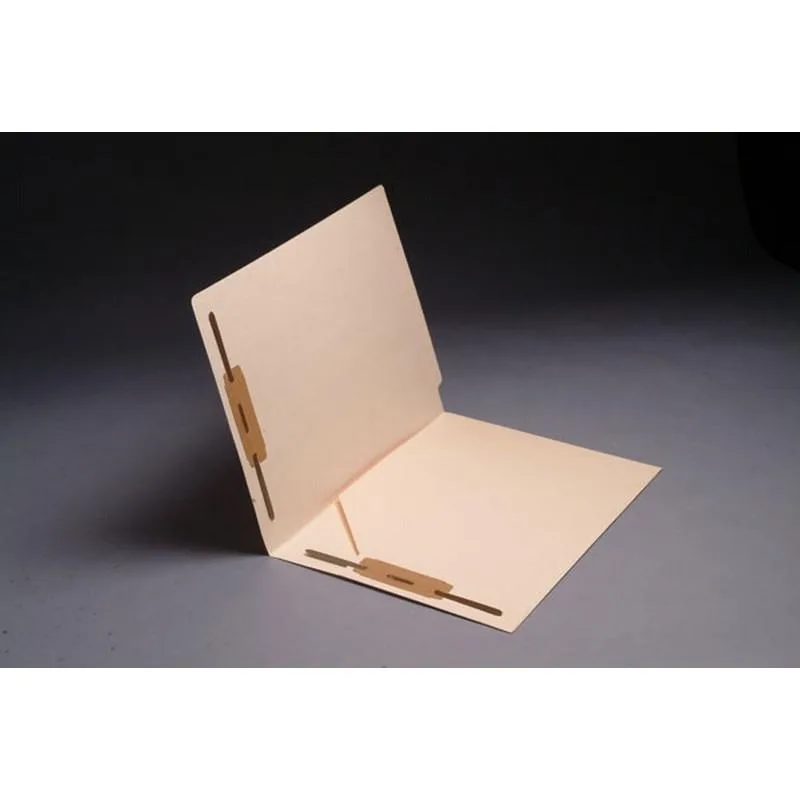 BSP FIling BSP Filing 11pt Manila Folders Full Cut End Tab Letter Size Full Diagonal Pocket Fasteners Pos 1 & 3 Box of 50 — product photo