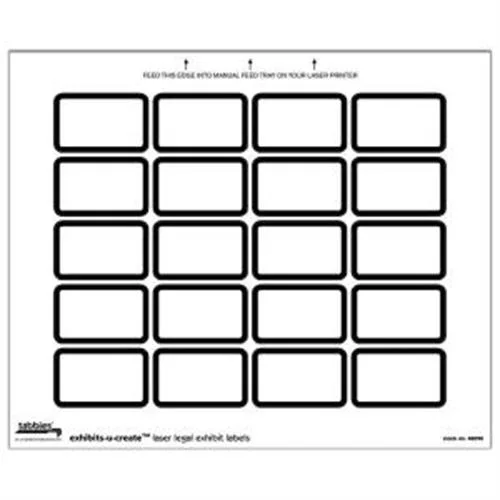 Tabbies Tabbies 48090 labelmaker labels white 20 per sheet — product photo