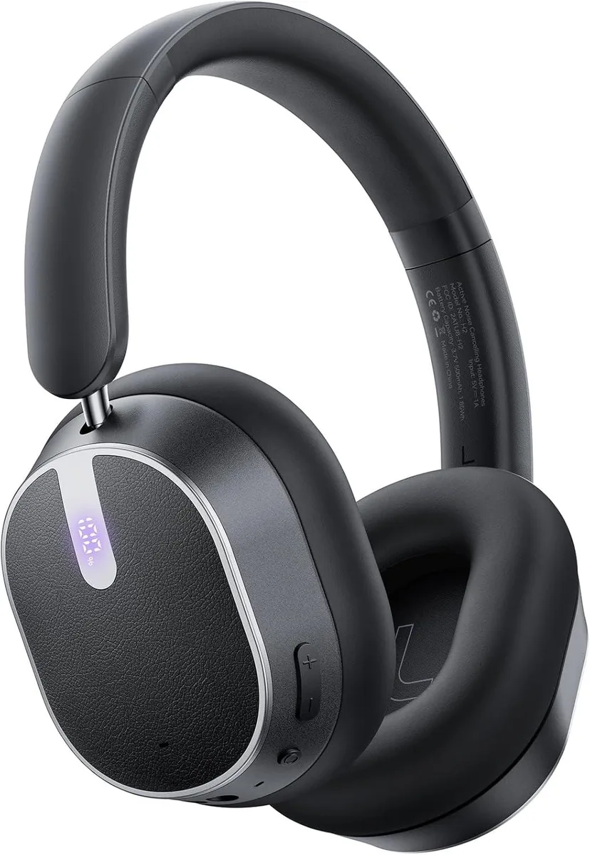 AUTYUE AUTYUE H2 Headphones Black ANC 120H Bluetooth 6.0 6-Mic ENC 360° Spatial Audio — product photo