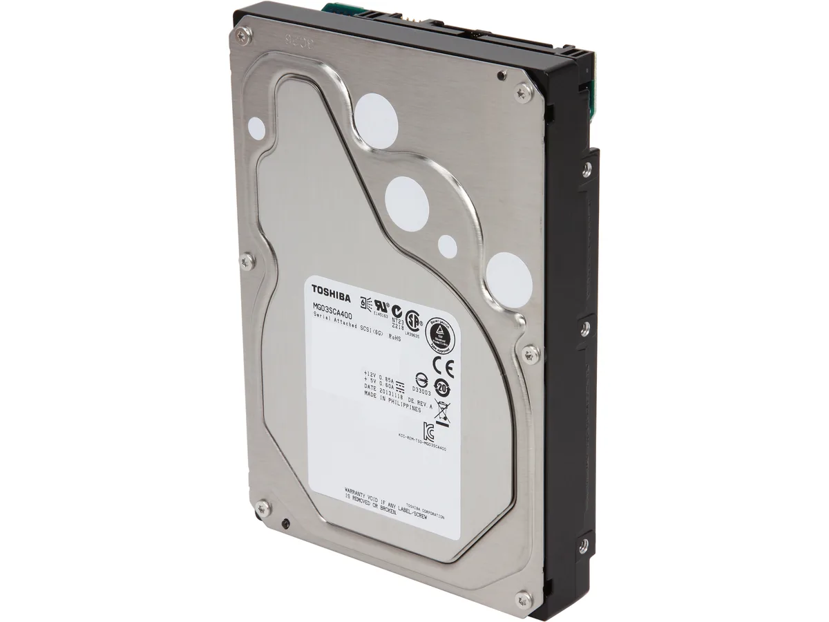Toshiba Toshiba MG03SCA400 4TB 7200 RPM 64MB SAS 3.5" internal hard drive — termékfotó