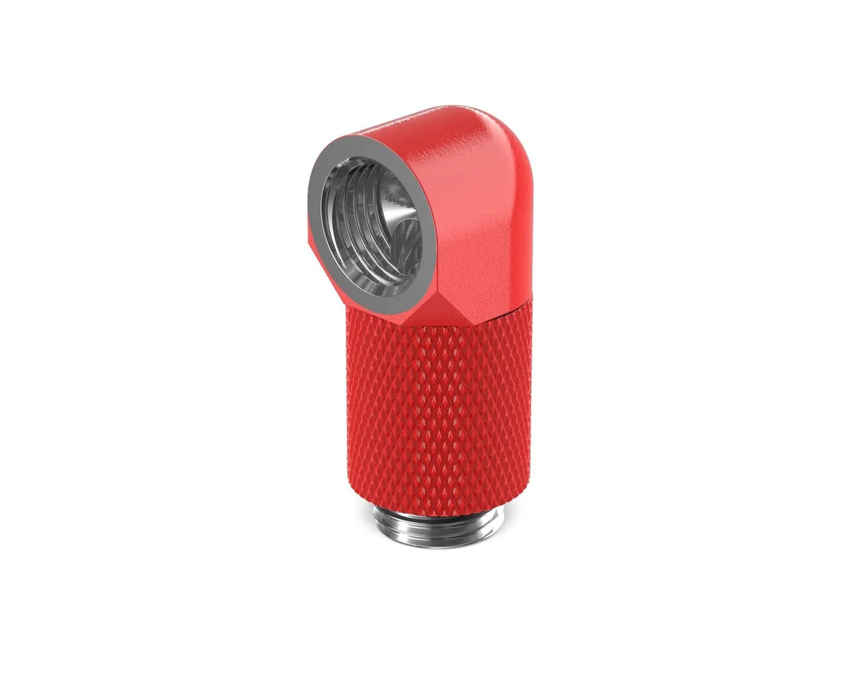 PrimoChill PrimoChill G1/4 90° Rotary 20mm Extension Elbow Fitting Razor Red — product photo
