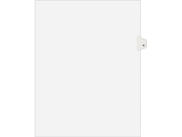 Avery Avery 1408 Tab Dividers, Letter 11 x 8 1/2, White, 25 Pack — product photo