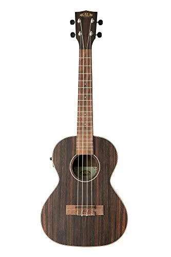 Kala Brand Music Co. Kala Brand Music Co. Striped Ebony Tenor Acoustic-Electric Ukulele — product photo