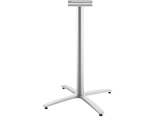 Silver X-base table base standing height 41 inches